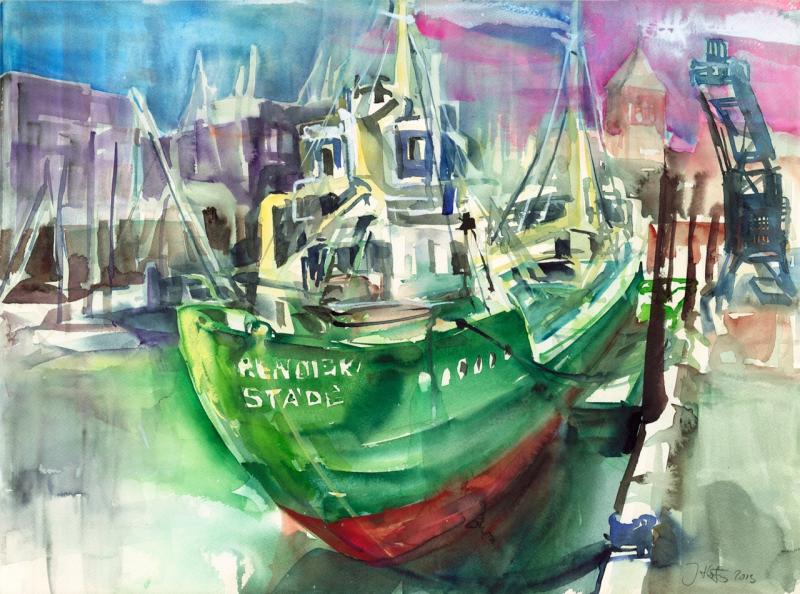 Expressive Aquarellmalerei