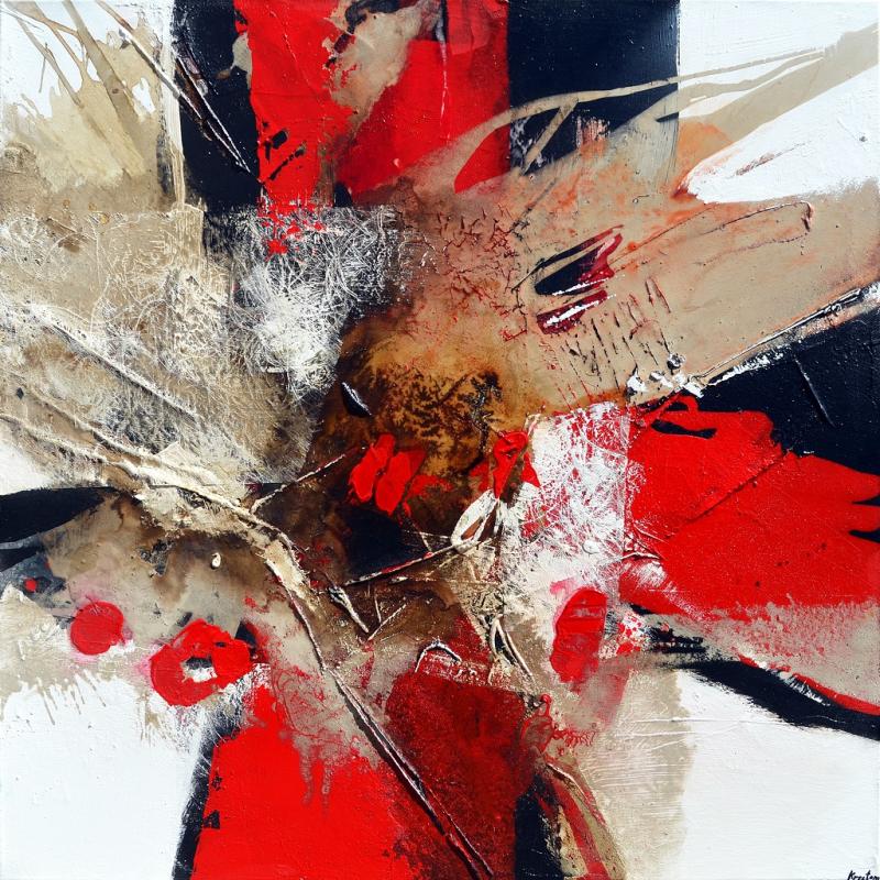 Acryl und Mischtechnik – ein abstraktes Bild ohne Pinsel!